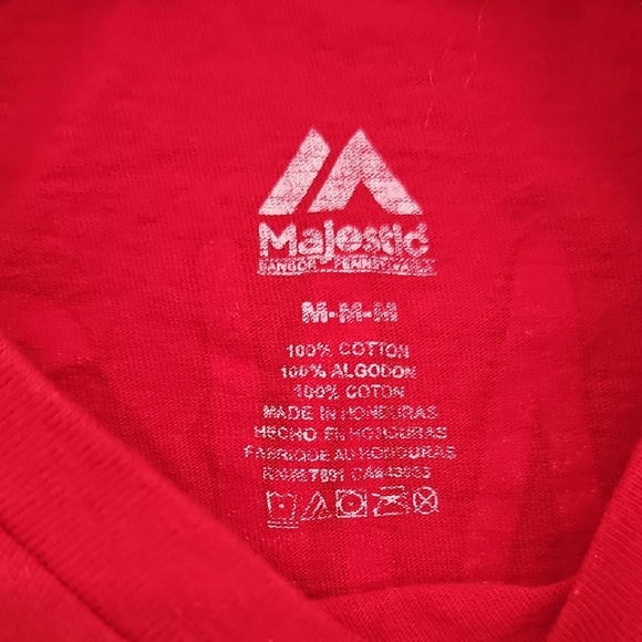 Majestic Red Phillies Short Sleeve Tee Franco - Picture 2 of 3